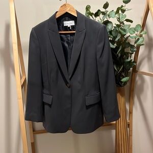 Calvin Klein Charcoal Grey Single Breasted Blazer